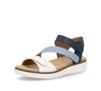 Remonte Sandales à lanières D2050 pour femme - Semelle lâche, Bleu Combi 15, 37 EU