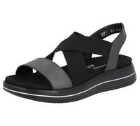 REMONTE Sandales à lanières gris / noir, Taille 40