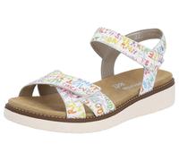 REMONTE Sandales à lanières mélange de couleurs / blanc, Taille 40