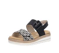Remonte D0Q62 Sandales classiques pour femme avec semelle lâche, Noir Combi 03, 38 EU