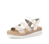 Remonte Sandales à lanières pour femme D0Q55, sandales pour femme, semelle lâche, Or 92, 38 EU