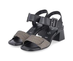 Remonte Sandales à lanières pour femme D1K51 - Noir - 42 EU