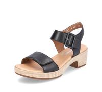 Remonte Sandales à talons pour femme D0n52, Noir 00., 40 EU