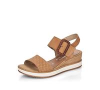 Remonte Sandales compensées D6453 pour femme, Sable 60, 39 EU