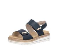 Remonte Sandales compensées pour femme D0Q59 - Bleu - 44 EU