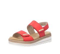 Remonte Sandales compensées pour femme D0Q59 - Rouge - 40 EU