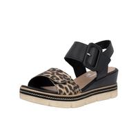 Remonte Sandales compensées pour femme D2L53 - Noir - 42 EU