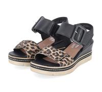 Remonte Sandales compensées pour femme D2L53 - Noir - 45 EU