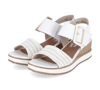 Remonte Sandales compensées pour femme D6453 - Blanc - 37 EU