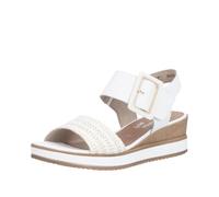 Remonte Sandales compensées pour femme D6453 - Blanc - 42 EU