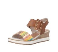Remonte Sandales compensées pour femme D6453 - Marron - 39 EU