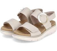 Remonte sandales femme Beige cuir lisse deux sangles velcro Taille : 44