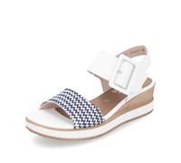 Remonte Sandales Mode Femme D6453, Pointure:39 EU, La Couleur:Blanc