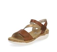 Remonte Sandales à lanières pour femme R6860, sandales pour femme, semelle lâche, Braun Combi 24, 42 EU