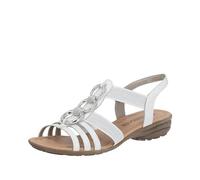 Remonte Sandales R3605 pour femme, Ice Blanc Argent 80, 36 EU