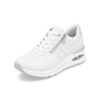 Remonte Sneakers Chaussures De Sport En Cuir Blanches D2H01