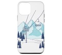 Remontée mécanique Paysage d'hiver de Montagne Coque pour iPhone 12 Mini