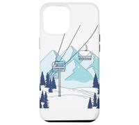 Remontée mécanique Paysage d'hiver de Montagne Coque pour iPhone 12 Pro Max