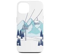 Remontée mécanique Paysage d'hiver de Montagne Coque pour iPhone 13