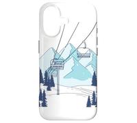 Remontée mécanique Paysage d'hiver de Montagne Coque pour iPhone 17