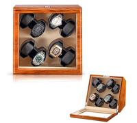 Remontoir Automatique pour 8 Montres avec Coffre en Bois, 5 Modes réglables, Moteur Japonais Silencieux, boîtier de Rangement