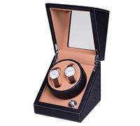 Remontoir de montres Boîtes de remontoir de montres Boîte de remontage automatique 2+0 Boîte de montre Dispositif de table tournante à secousses Moteur silencieux Stockage de montres mécaniques Remont