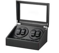 Remontoir Ecrin pour Montre Automatique,Remontoir à Montres Ecrins pour Montres Automatiques Boîte de Rangement,pour Montre Et Bijoux,Homme Femme (Faser aus Kohlenstoff-DGW)