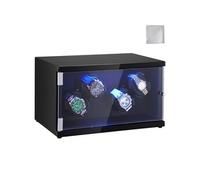 VEVOR Remontoir de montre automatique 4 montres – 2 moteurs Mabuchi, 5 modes, LED bleu, silencieux
