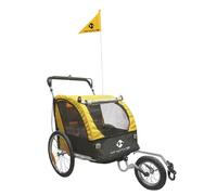 M-wave Stalwart 3 In 1 Junior Bike Trailer Jaune,Noir Max 32 kg Garçon