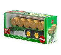 Remorque à Balles Rondes - SIKU - Jouet en métal à l'échelle 1/32ème pour enfant de 3 ans et plus