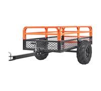 VEVOR Remorque à Benne Basculante Capacité de Charge 680 kg Remorque Utilitaire de Jardin Robuste avec Côtés Amovibles Chariot de Transport à Déversement 0,4 m³ pour Tracteur, Tondeuse à Gazon, VTT