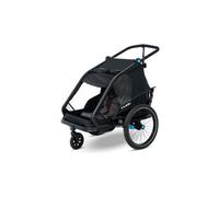 Remorque a enfant cube double cmpt noir