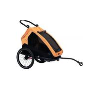 Remorque a enfant xlc mono s 20 gris anthracite orange