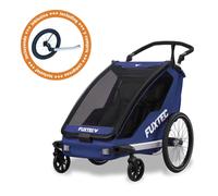 Remorque à vélo Sport Cruiser bleu avec roue avant Jogger incluse