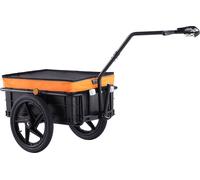 Remorque à vélo VEVOR, capacité de charge de 40 kg, remorque de transport, pliable et compacte à ranger, avec attelage universel, housse imperméable, roues de 40,6 cm, convient pour les roues de vélo