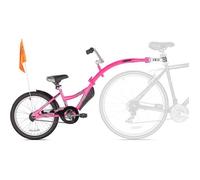 Remorque à vélo WEERIDE COPILOT Rose - Trailerbike fort et luxueux pliable