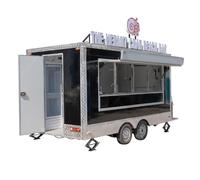 Remorque adaptée aux besoins du client de camion de nourriture, cuisine | Remorque alimentaire concession à vendre, chariot à crème glacée pour hot-dog professionnel pour usage commercial (3,2 x 2,1