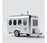 Remorque alimentaire à vendre avec configuration de cuisine mobile, support de hot-dog, vente de crème glacée et de café, camion alimentaire commercial pour événements