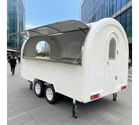 Remorque alimentaire à vendre - Cuisine mobile entièrement équipée avec gril à hot dog, machine à café et chariot à collations pour les entreprises de vente urbaine