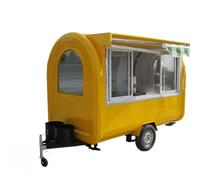 Remorque alimentaire avec configuration complète de cuisine, camion de nourriture mobile pour la vente dans la rue, Remorques de concession alimentaire personnalisées à vendre, Chariot Hot Dog pour
