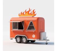 Remorque alimentaire avec cuisine commerciale et chariot de distribution mobile, hot-dog et camion de café, station de crème glacée pour les affaires de rue
