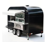 Remorque alimentaire commerciale entièrement équipée, cuisine mobile clé en main avec fenêtre de service, kit de démarrage pour camion alimentaire