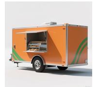 Remorque alimentaire Full Concession - Chariot mobile pour hot-dog, camion à café, support de crème glacée, bar équipé de cuisine, look Airstream, prêt pour les affaires près de chez moi