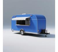 Remorque alimentaire mobile, camion de cuisine entièrement équipé pour barbecue, café, hot-dogs | Précommande et personnalisation