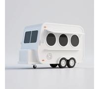 Remorque alimentaire mobile commerciale avec cuisine complète, hot-dog et chariot de crème glacée, configuration de vente de café pour les ventes extérieures
