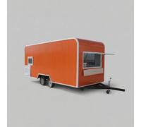 Remorque alimentaire personnalisée à vendre - Chariot à hot dog, camion de café, entreprise de crème glacée, style Airstream coloré, bar de distribution mobile avec équipement de cuisine
