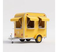 Remorque alimentaire personnalisée avec configuration complète de cuisine, camion de nourriture mobile, chariot de distribution de crème glacée et de hot-dog, service de café pour les affaires de rue