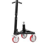 Remorque assistée motorisée VEVOR, charge verticale de 1587 kg, hauteur de 460 et 560 mm, roues pivotantes de 8 pouces, longueur de poignée réglable, pour remorques de caravanes mobiles et bateaux