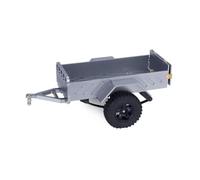 Remorque Attelage pour Traxxas pour Trx4m pour Axial pour Scx24 1/18 1/24 | Remorque utilitaire alu avec attelage transport cargaison RC crawler et upgrade accessoire d échelle Pièces