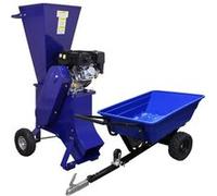 Remorque ATV Polyvalente 295kg & Déchiqueteuse Bois 6.5HP & Gants INCLUS Bleu G